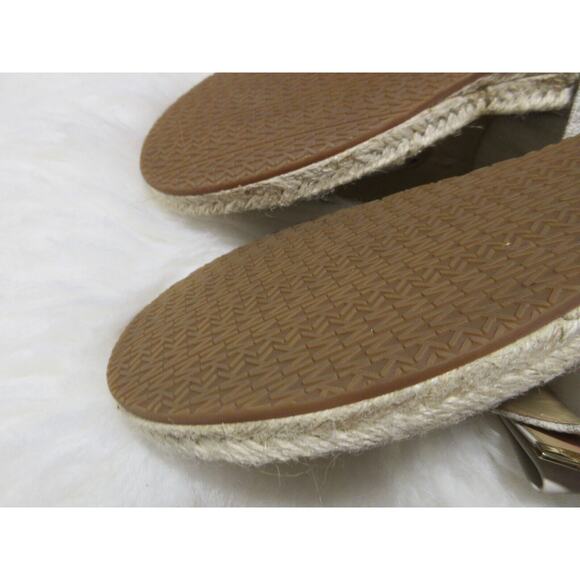 NEW Michael Kors MK Mini Logo PVC Meg Thong Vanilla Signature Size 5 - Picture 13 of 16